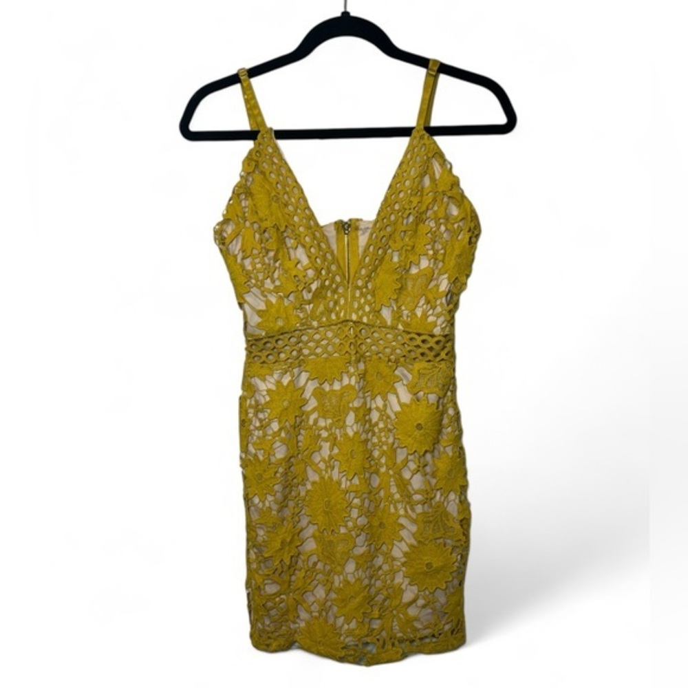 Fashion‎ Nova Bodycon Dress Women Teen S Yellow Tea Leaf Crochet Dress